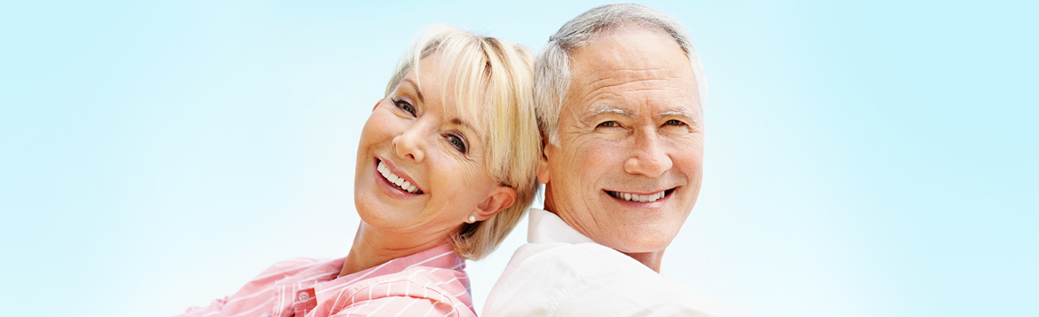 Senior Couple Smiling Together